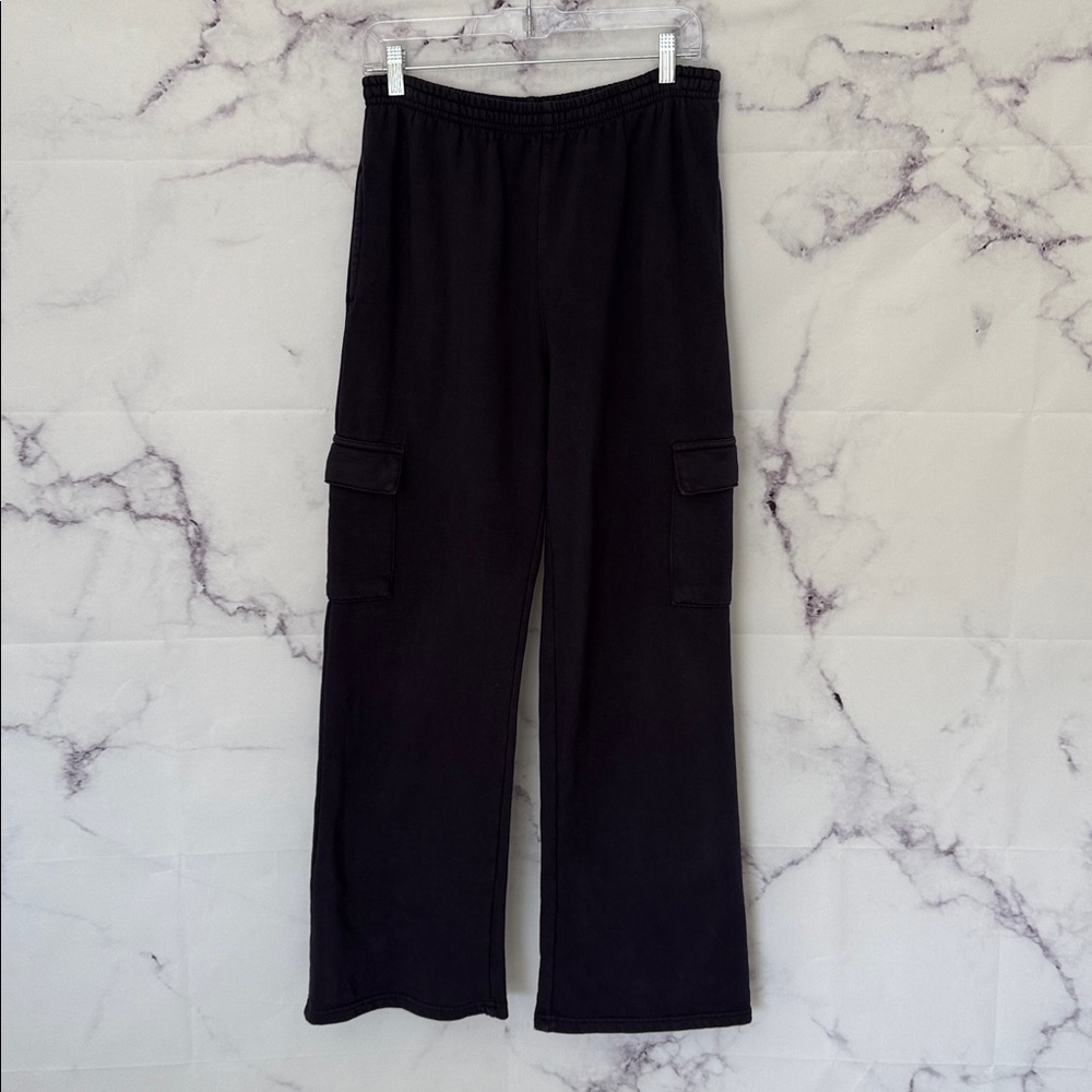 Brandy Melville Navy Cargo Track Pants